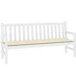 VidaXL Tuinbankkussen 180x50x3 cm oxford stof crèmekleurig