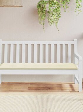 VidaXL Tuinbankkussen 150x50x4 cm oxford stof crèmekleurig