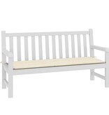 VidaXL Tuinbankkussen 150x50x4 cm oxford stof crèmekleurig