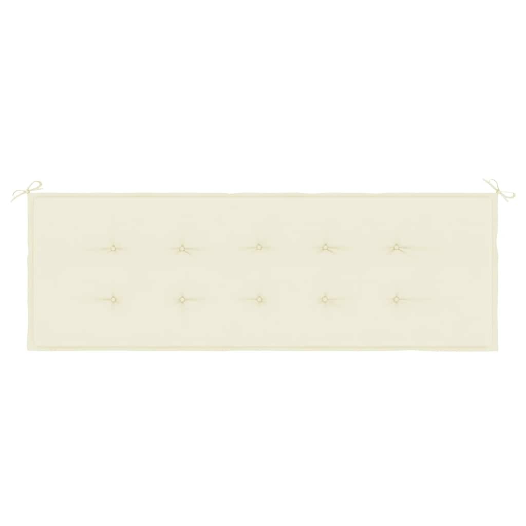 VidaXL Tuinbankkussen 150x50x4 cm oxford stof crèmekleurig
