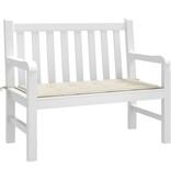 VidaXL Tuinbankkussen 120x50x3 cm oxford stof crèmekleurig