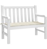 VidaXL Tuinbankkussen 100x50x4 cm oxford stof crèmekleurig