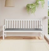 VidaXL Tuinbankkussen 180x50x3 cm oxford stof grijs