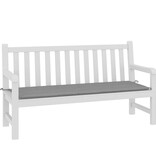 VidaXL Tuinbankkussen 150x50x4 cm oxford stof grijs