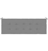 VidaXL Tuinbankkussen 150x50x4 cm oxford stof grijs