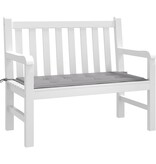 VidaXL Tuinbankkussen 120x50x4 cm oxford stof grijs