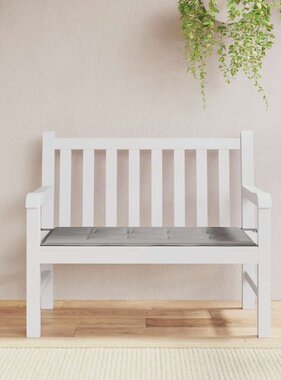 VidaXL Tuinbankkussen 100x50x4 cm oxford stof grijs