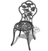 VidaXL Bistrostoelen 2 st gietaluminium groen