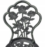 VidaXL Bistrostoelen 2 st gietaluminium groen