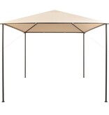 VidaXL Prieel 3x3 m staal beige