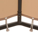 VidaXL Prieel 4x4 m staal beige