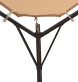 VidaXL Prieel 4x4 m staal beige