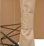 VidaXL Tuinpaviljoen met gordijnen hexagonaal 360x265 cm