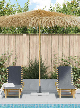 VidaXL Parasol van bamboe met dak van bananenbladeren 210 cm