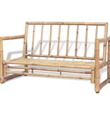 VidaXL 4-delige Loungeset met kussens bamboe