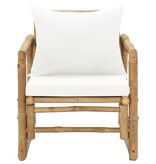 VidaXL Tuinstoelen 2 st met kussens bamboe