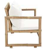 VidaXL Tuinbank 2-zits met kussens bamboe