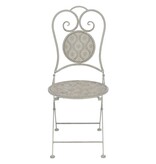 VidaXL 3-delige Bistroset staal grijs