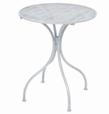 VidaXL 3-delige Bistroset staal grijswit