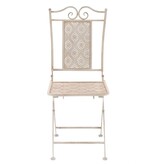 VidaXL 3-delige Bistroset staal wit