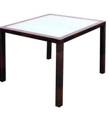 VidaXL 5-delige Tuinset met kussens poly rattan bruin