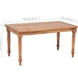 VidaXL Salontafel Batavia 90x50x45 cm teakhout
