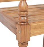 VidaXL Bank Batavia met kussens 150 cm teakhout