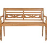 VidaXL Batavia bank 120 cm teakhout
