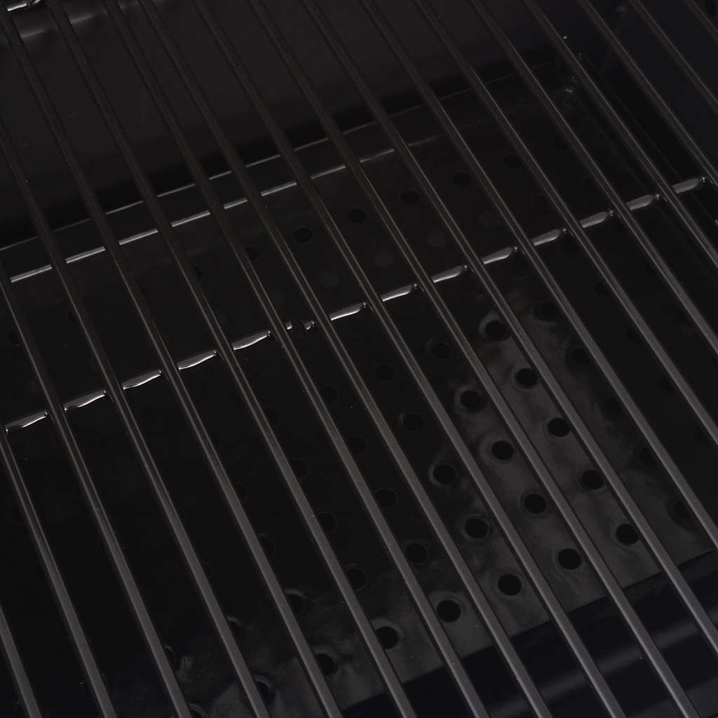 VidaXL Houtskoolbarbecue met onderplank zwart