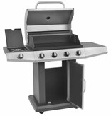 VidaXL Gas Barbecue Grill Zilver Roestvrij staal