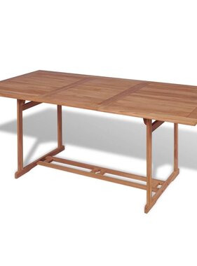 VidaXL Tuintafel 180x90x75 cm massief teakhout