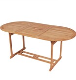 VidaXL Tuintafel 180x90x75 cm massief teakhout