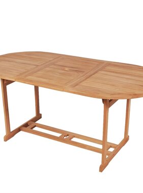 VidaXL Tuintafel 180x90x75 cm massief teakhout