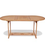 VidaXL Tuintafel 180x90x75 cm massief teakhout