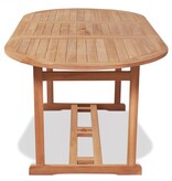 VidaXL Tuintafel 180x90x75 cm massief teakhout