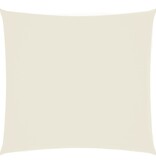 VidaXL Zonnescherm vierkant 2x2 m oxford stof crèmekleurig