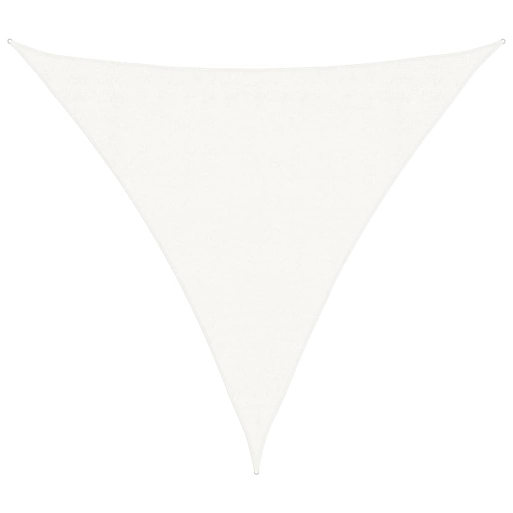 VidaXL Zonnescherm HDPE driehoek 3,6x3,6x3,6 m wit