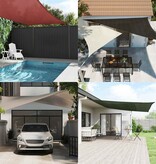 VidaXL Zonnescherm HDPE vierkant 3,6x3,6 m wit