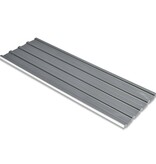 VidaXL 12 st Dakpanelen gegalvaniseerd staal grijs