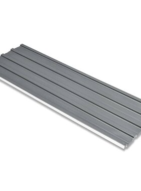 VidaXL 12 st Dakpanelen gegalvaniseerd staal grijs