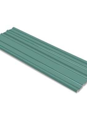 VidaXL 12st Dakpanelen gegalvaniseerd staal groen