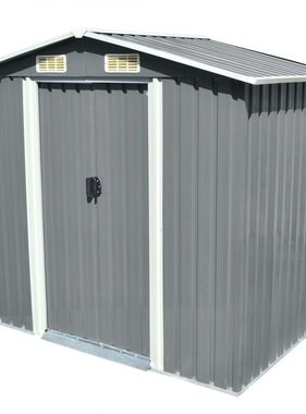 VidaXL Tuinberging 204x132x186 cm metaal grijs
