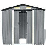 VidaXL Tuinberging 204x132x186 cm metaal grijs