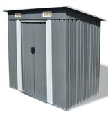VidaXL Tuinschuur metaal grijs