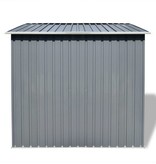 VidaXL Tuinschuur metaal grijs