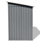 VidaXL Tuinschuur metaal grijs
