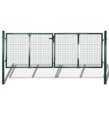 VidaXL Hekpoort staal 306x100 cm groen