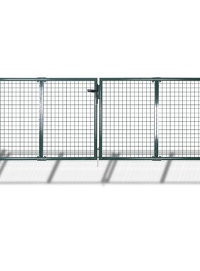 VidaXL Hekpoort staal 306x100 cm groen