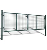 VidaXL Hekpoort staal 306x100 cm groen