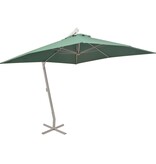 VidaXL Zweefparasol met aluminium paal 300x300 cm groen